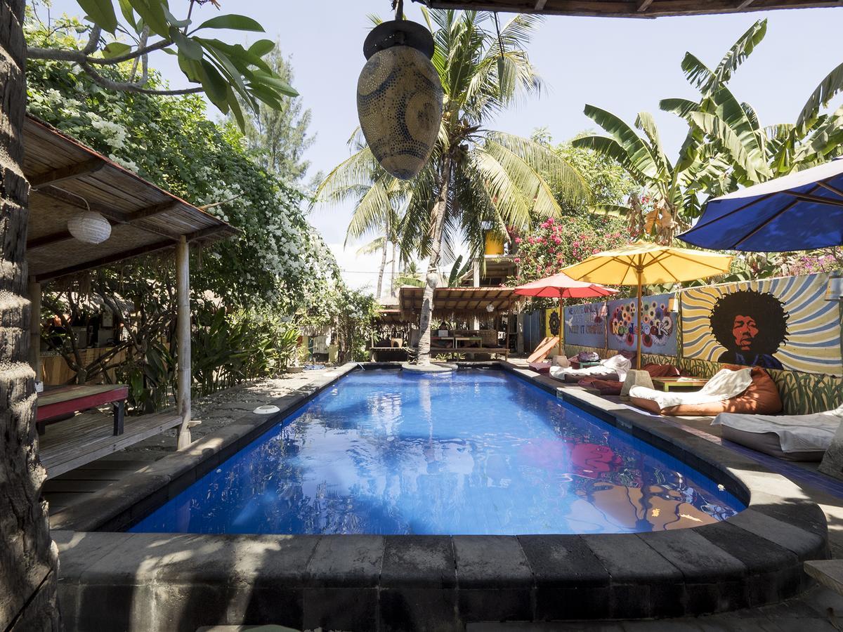 Woodstock Gili - Garden And Bungalows Otel Gili Trawangan Dış mekan fotoğraf