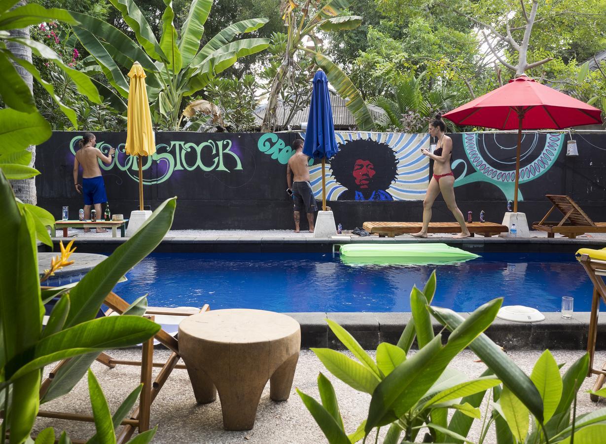 Woodstock Gili - Garden And Bungalows Otel Gili Trawangan Dış mekan fotoğraf