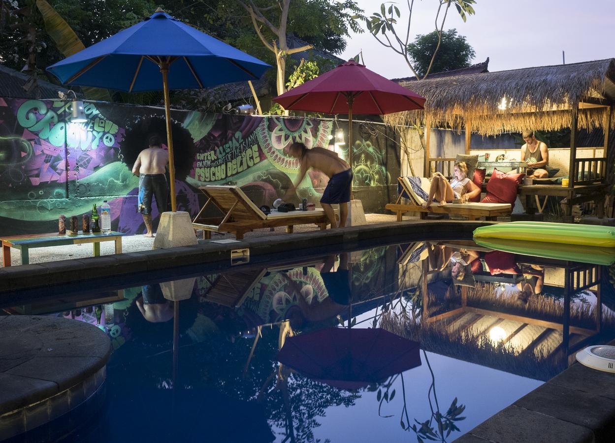 Woodstock Gili - Garden And Bungalows Otel Gili Trawangan Dış mekan fotoğraf