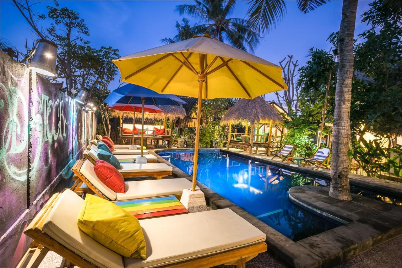 Woodstock Gili - Garden And Bungalows Otel Gili Trawangan Dış mekan fotoğraf